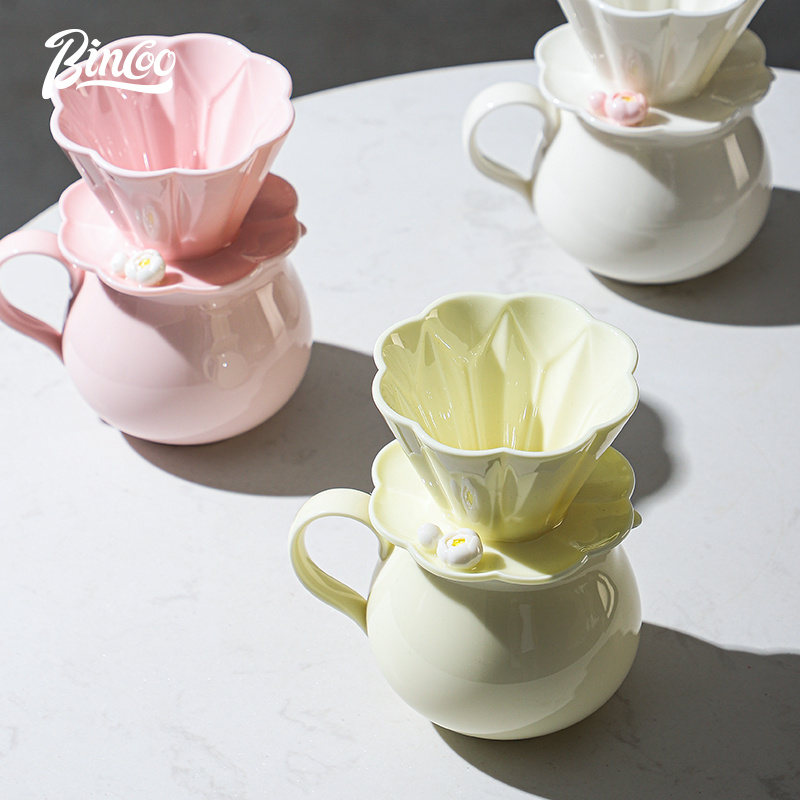 Coffee Tea Jug - Bincoo-Ceramic Hand Brewing Pour Over Teapot