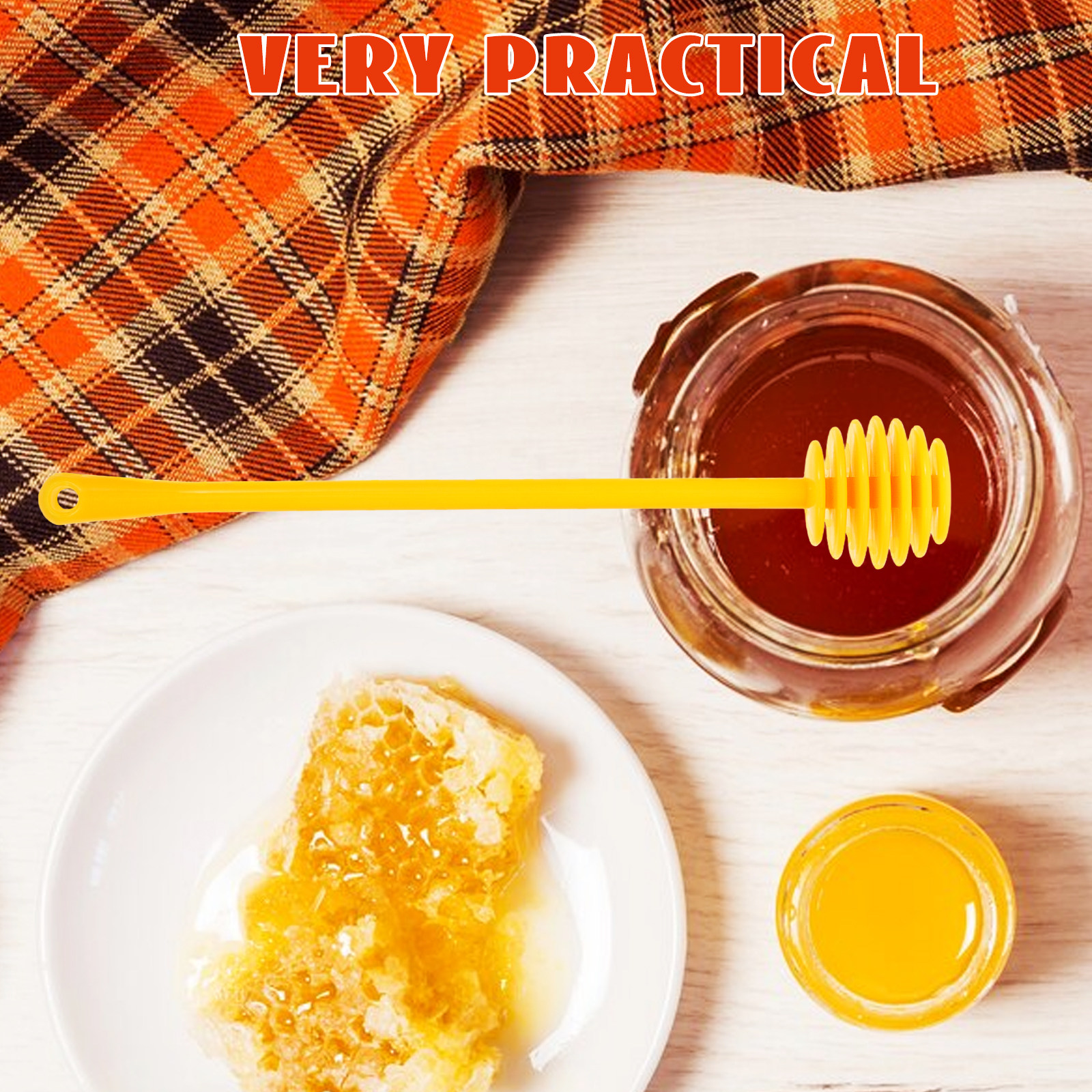 Coffee Tea Recipe - 6Pcs Honey Wand Tools Premium Quality