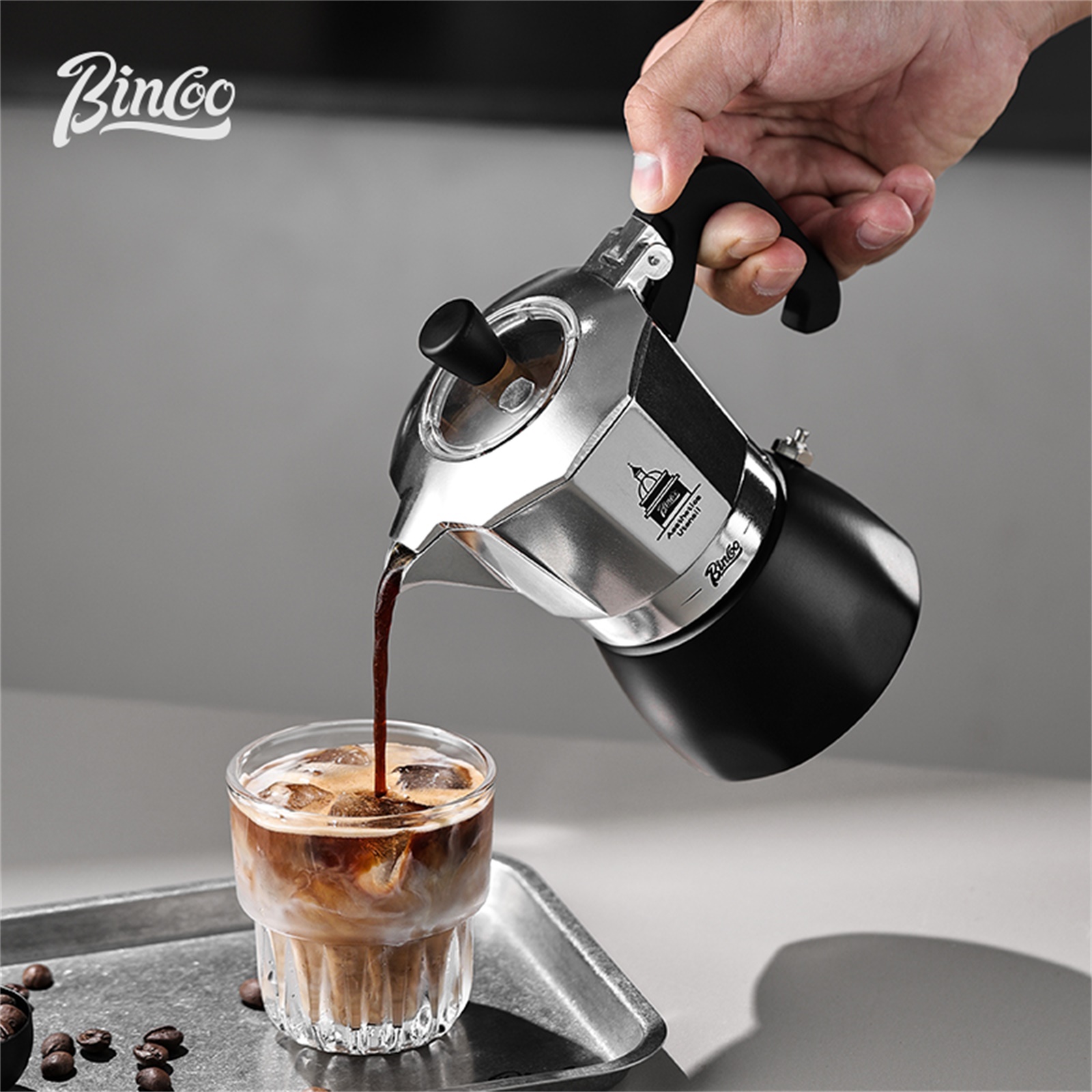 Coffee Tea Making Machine - BINCOO Double Valve Moka Pot，Espresso Extraction