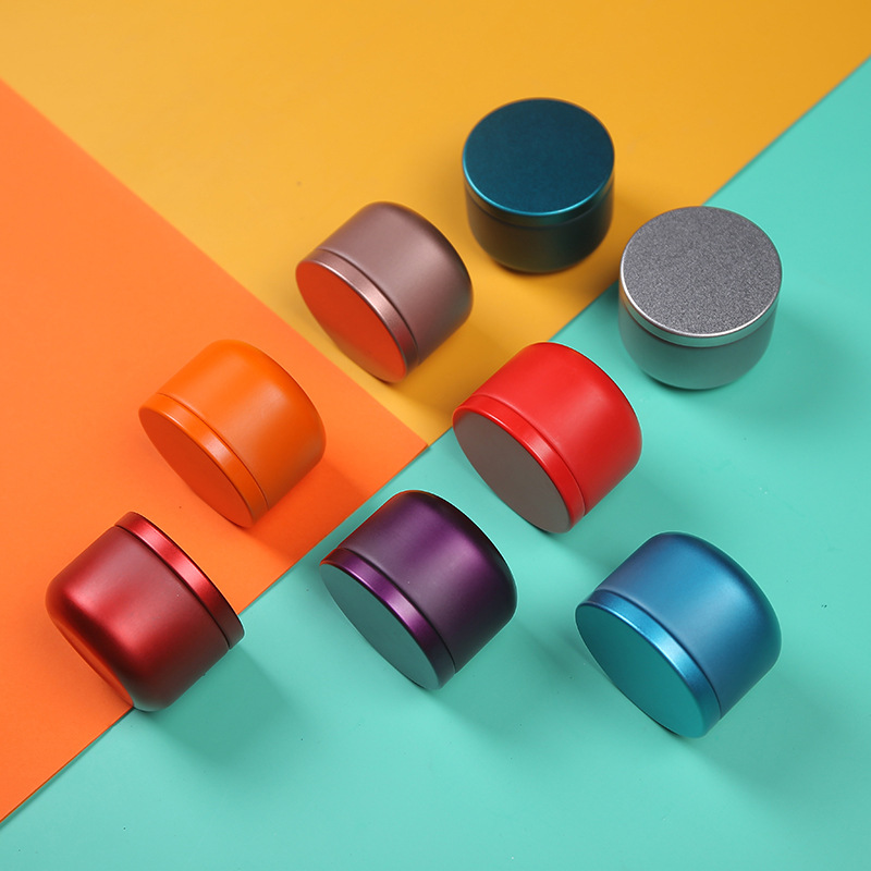 Coffee Tea Jug - Mini Portable Round Iron Tea Tin