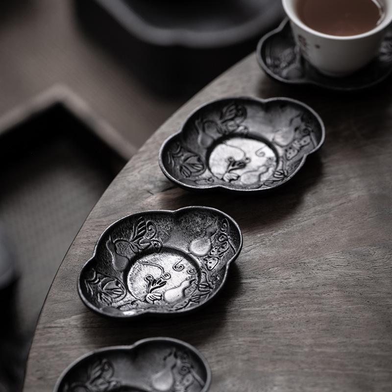 Coffee Tea Jug - 1PC Antique Tin Cup Mat, Hand