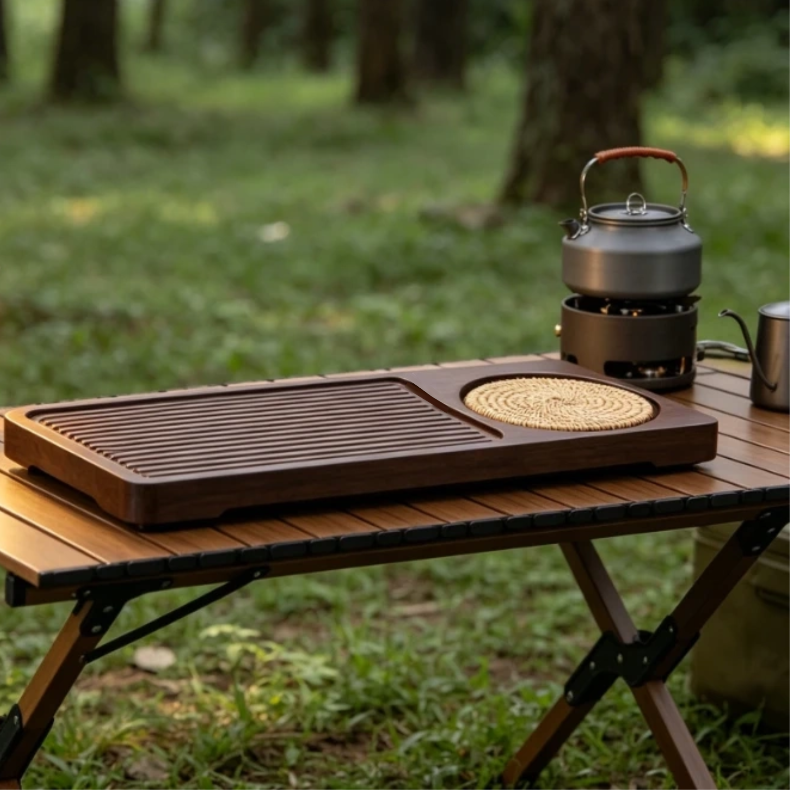 Bamboo Tea Tray - Dry Brew Bamboo Tea Tray with