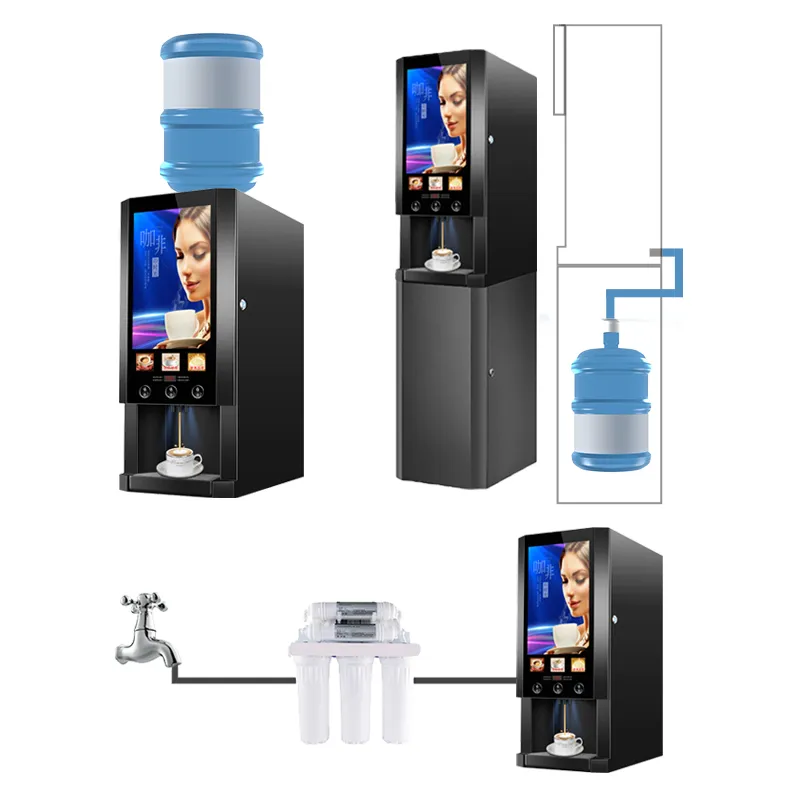 Smart Touch Screen Fully Autom - Coffee Tea Vending Machine recensie en prijs