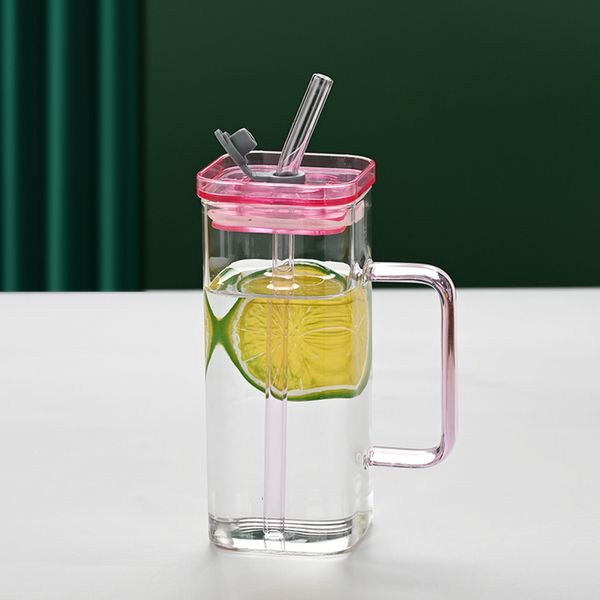 1 Pcs Pink Glass Cup, 6 Col Sq - Coffee Tea & Hot Chocolate recensie en prijs