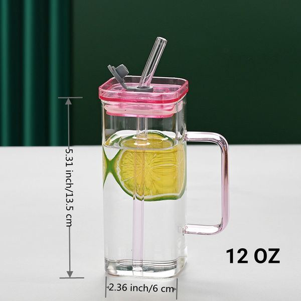 1 Pcs Pink Glass Cup, 6 Col Sq - Coffee Tea & Hot Chocolate recensie en prijs