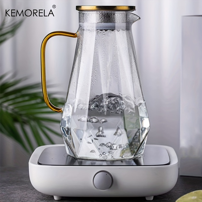 1PCS Diamond Texture Glass Tea - Coffee Tea Water Heater recensie en prijs