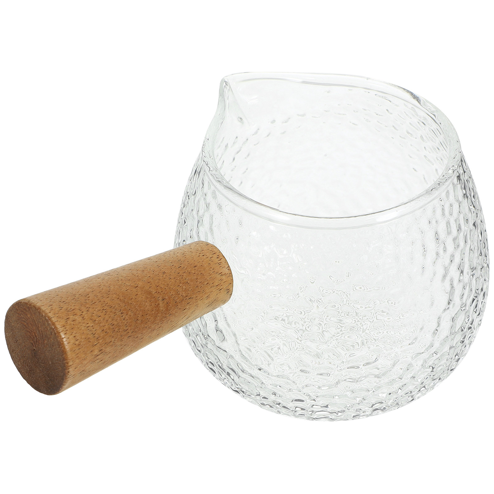 Wooden Handle Glass Milk Pitch - Coffee Tea Jug recensie en prijs
