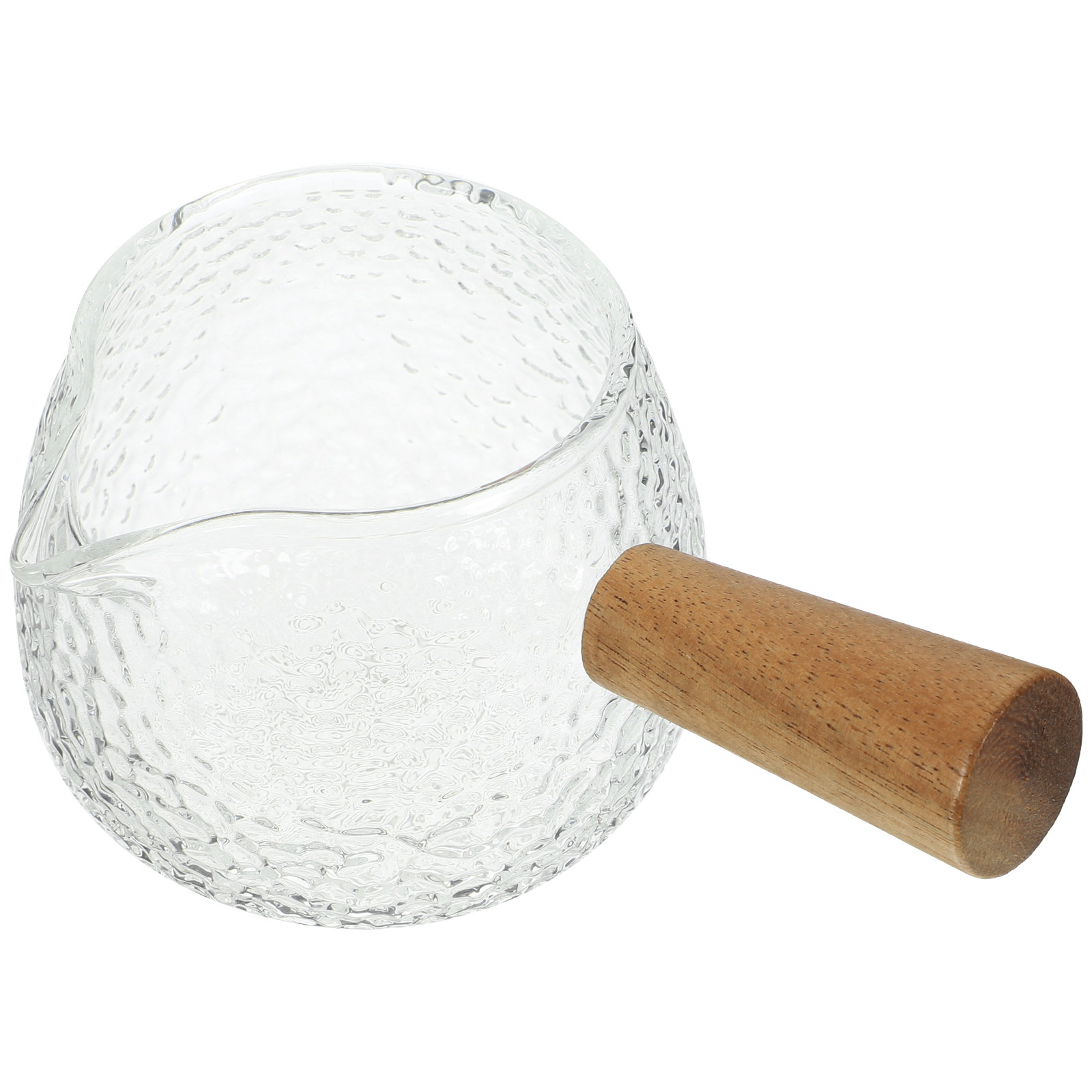 Wooden Handle Glass Milk Pitch - Coffee Tea Jug recensie en prijs