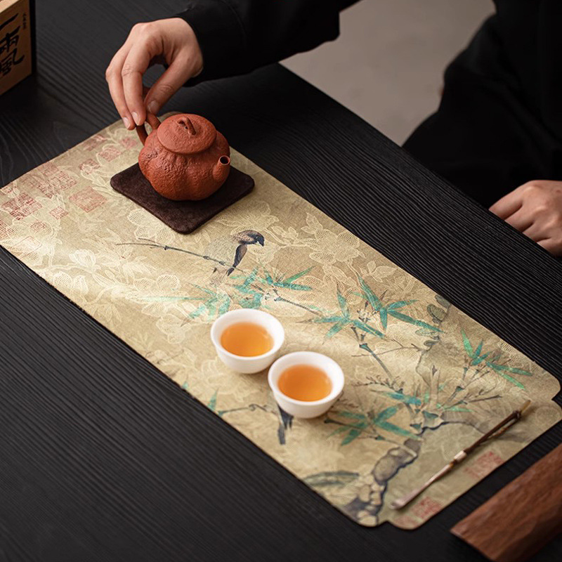 Chinese Style Cloud Silk Green - Bamboo Tea Tray recensie en prijs