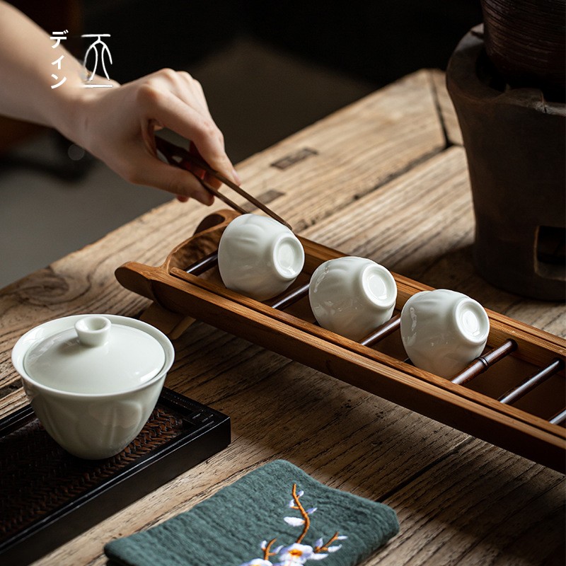 Tiange Bamboo Tea Set Cup Hold - Bamboo Tea Tray recensie en prijs