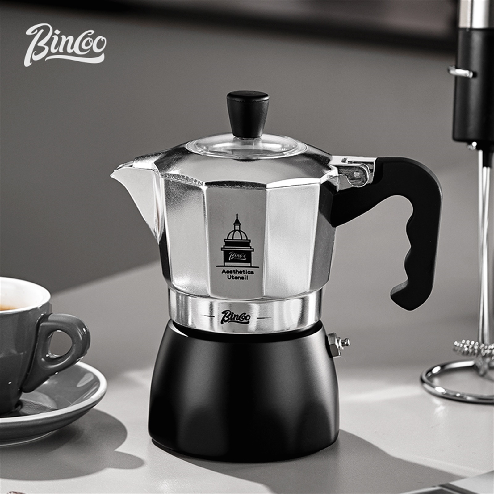 BINCOO Double Valve Moka Pot，E - Coffee Tea Making Machine recensie en prijs