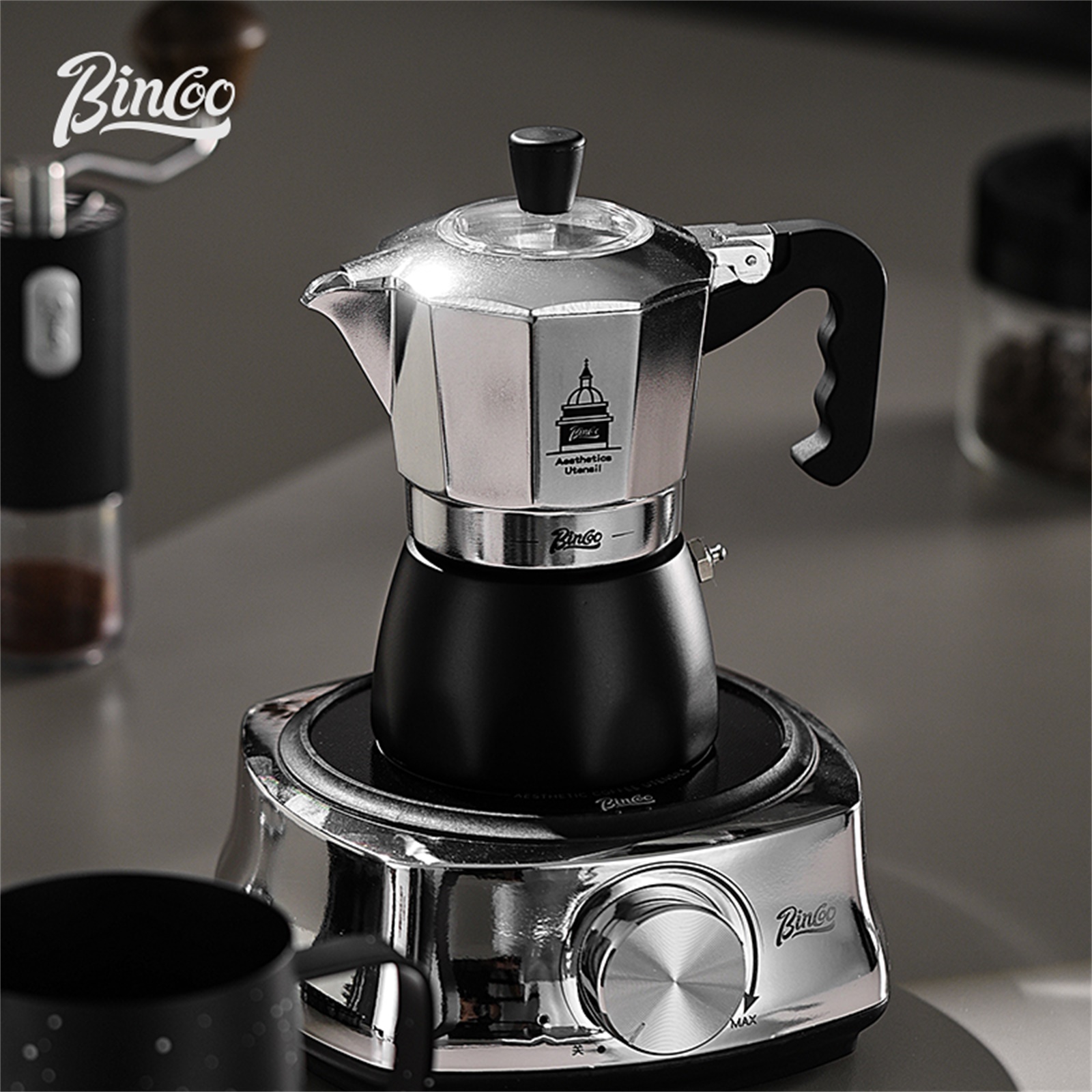 BINCOO Double Valve Moka Pot，E - Coffee Tea Making Machine recensie en prijs