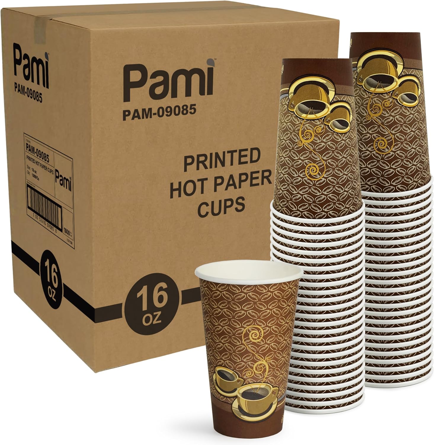 Disposable Coffee Cups 16oz, S - Coffee Tea & Hot Chocolate recensie en prijs