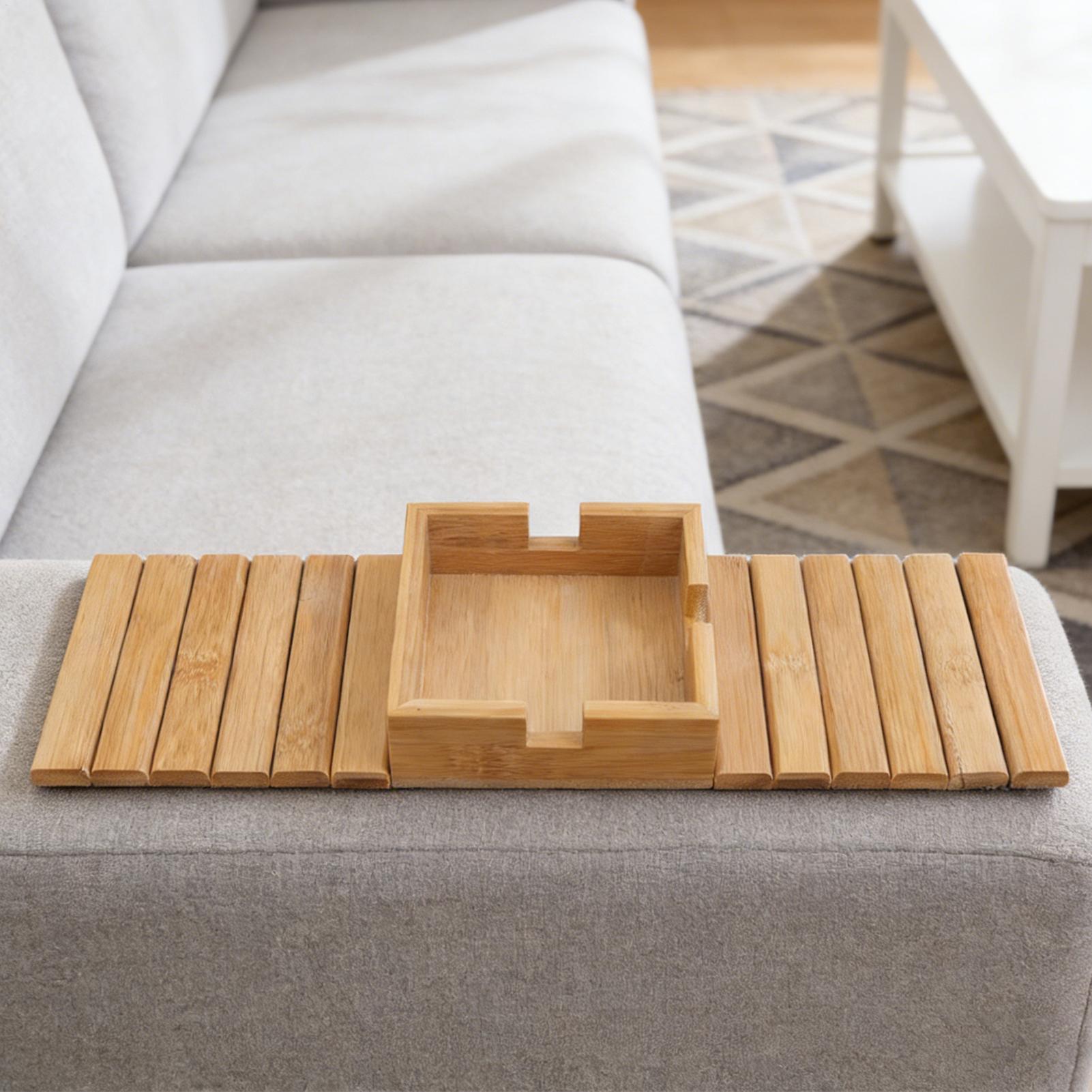 Couch Cup Holder Wood Sofa Arm - Bamboo Tea Tray recensie en prijs