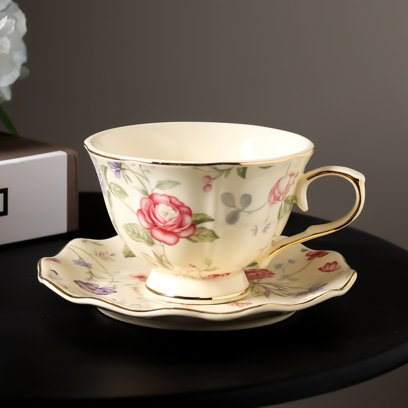 Gold-plated Rose Texture Ceram - Coffee Tea & Hot Chocolate recensie en prijs