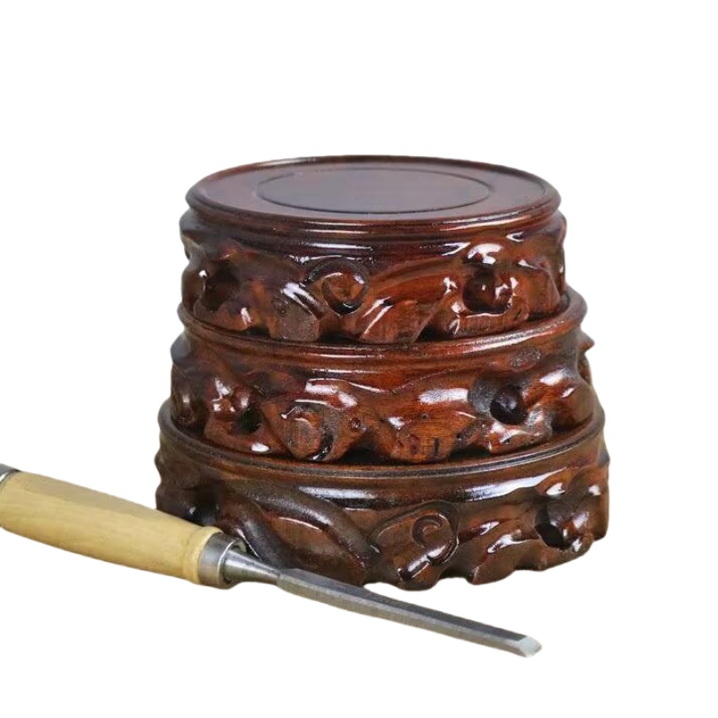 Wooden Plant Saucer & Flower P - Coffee Tea Garden recensie en prijs