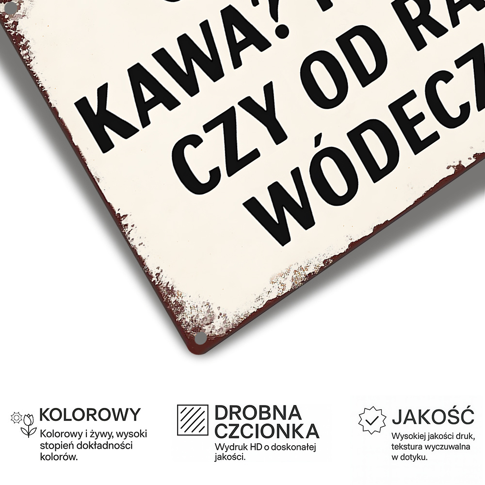 Vintage Metal Sign, Polish Fun - Coffee Tea Vodka recensie en prijs