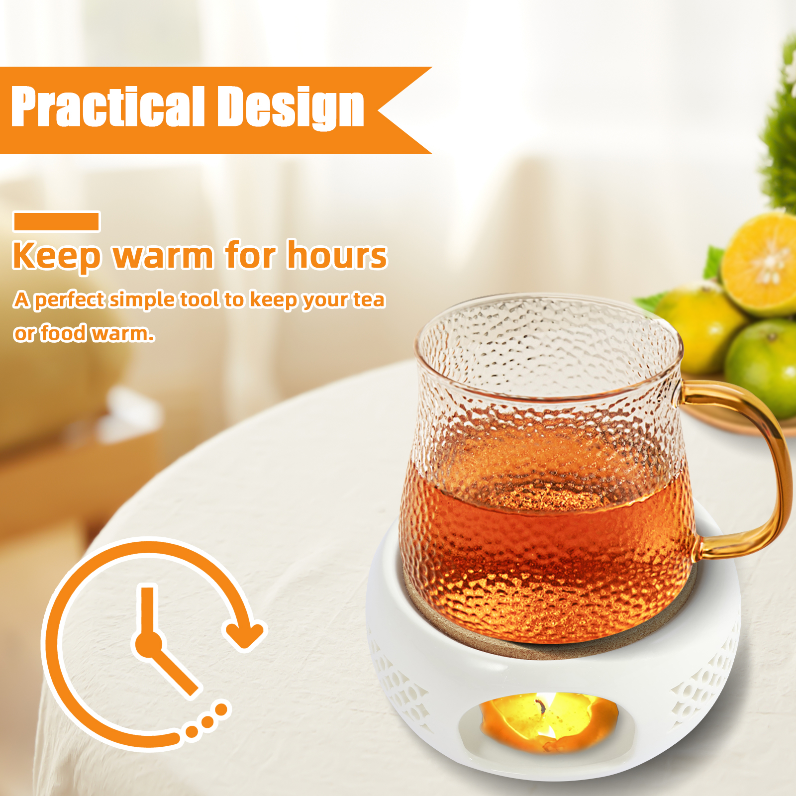 Ceramic Teapot Warmer Holder B - Coffee Tea Water Heater recensie en prijs