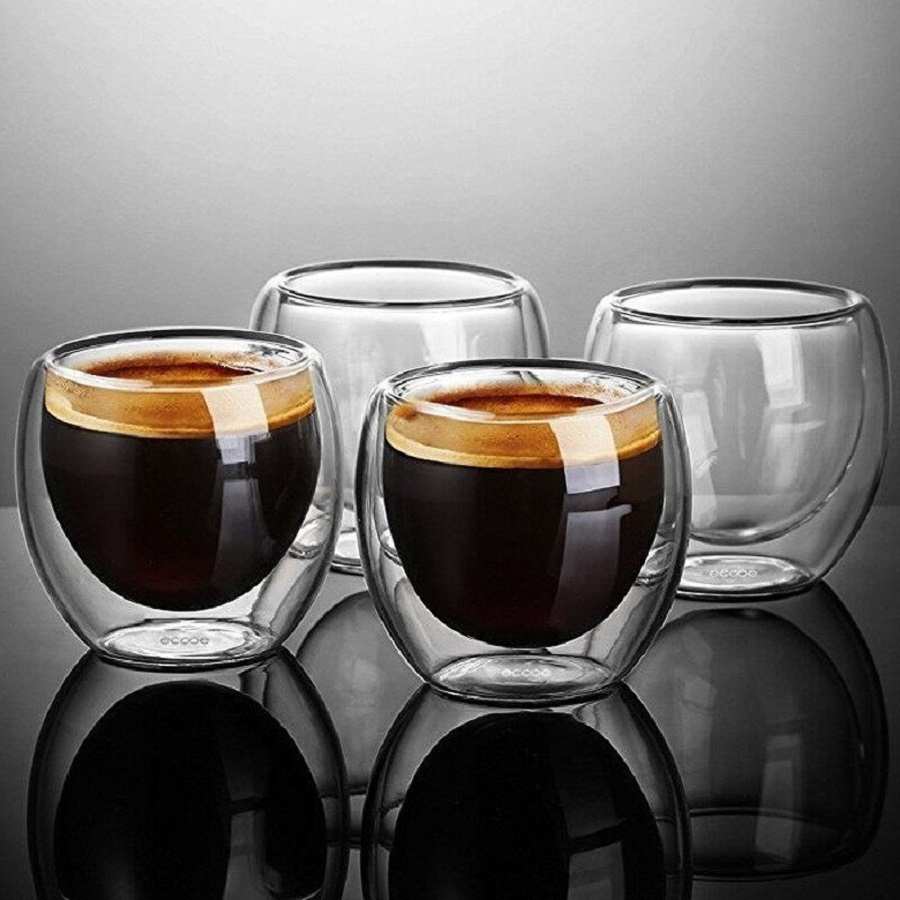 Double Walled Glass Coffee Mug - Coffee Tea Catering recensie en prijs