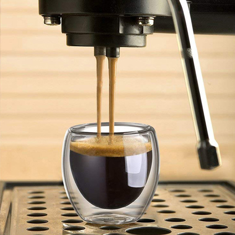 Double Walled Glass Coffee Mug - Coffee Tea Catering recensie en prijs