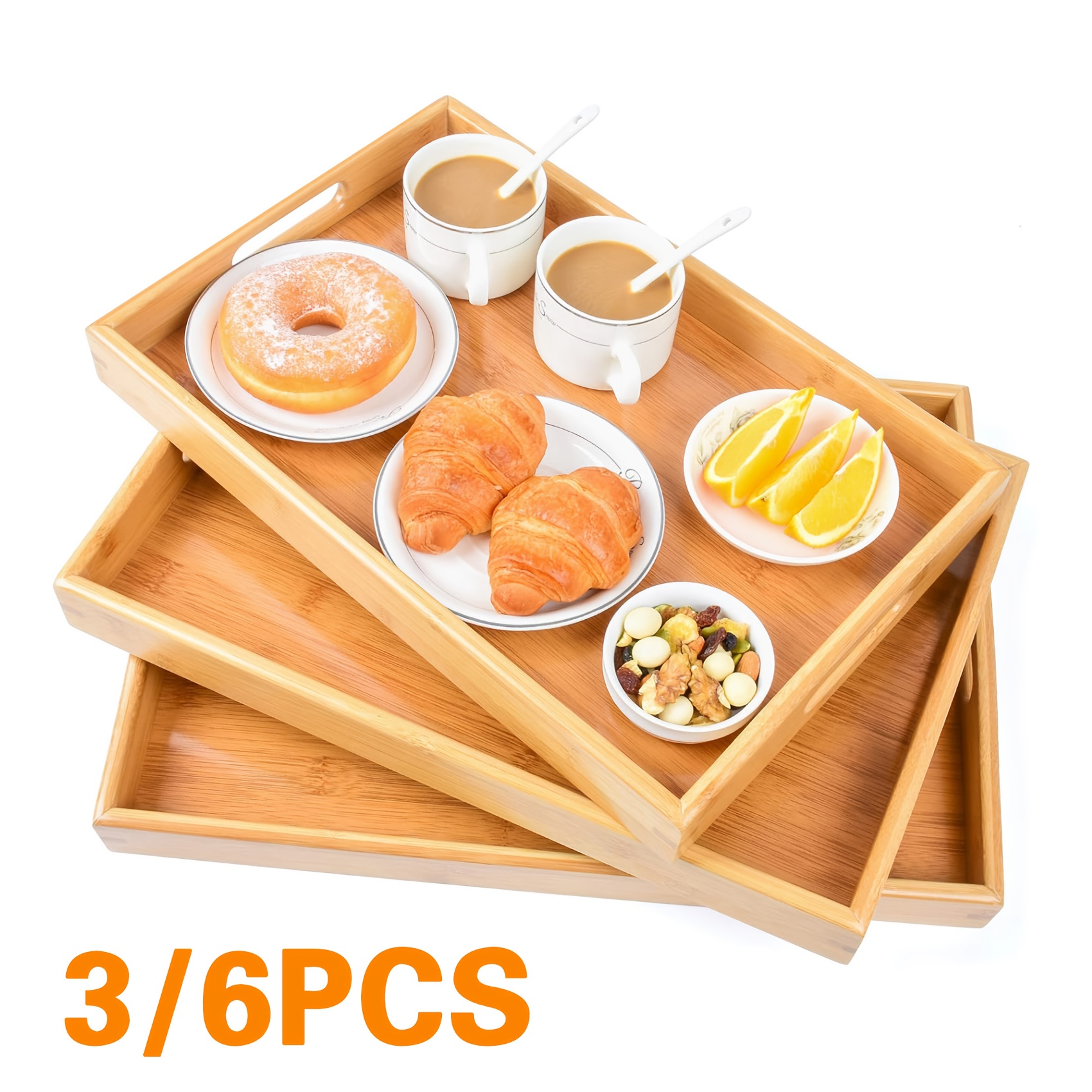 Bamboo Serving Tray Kitchen Fo - Bamboo Tea Tray recensie en prijs