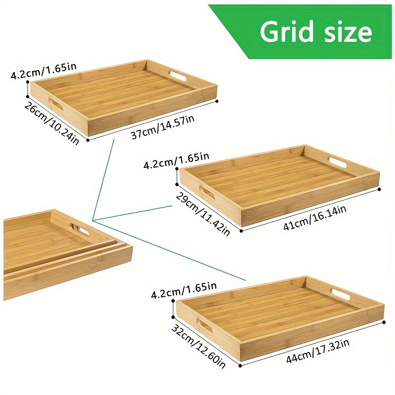 Bamboo Serving Tray Kitchen Fo - Bamboo Tea Tray recensie en prijs