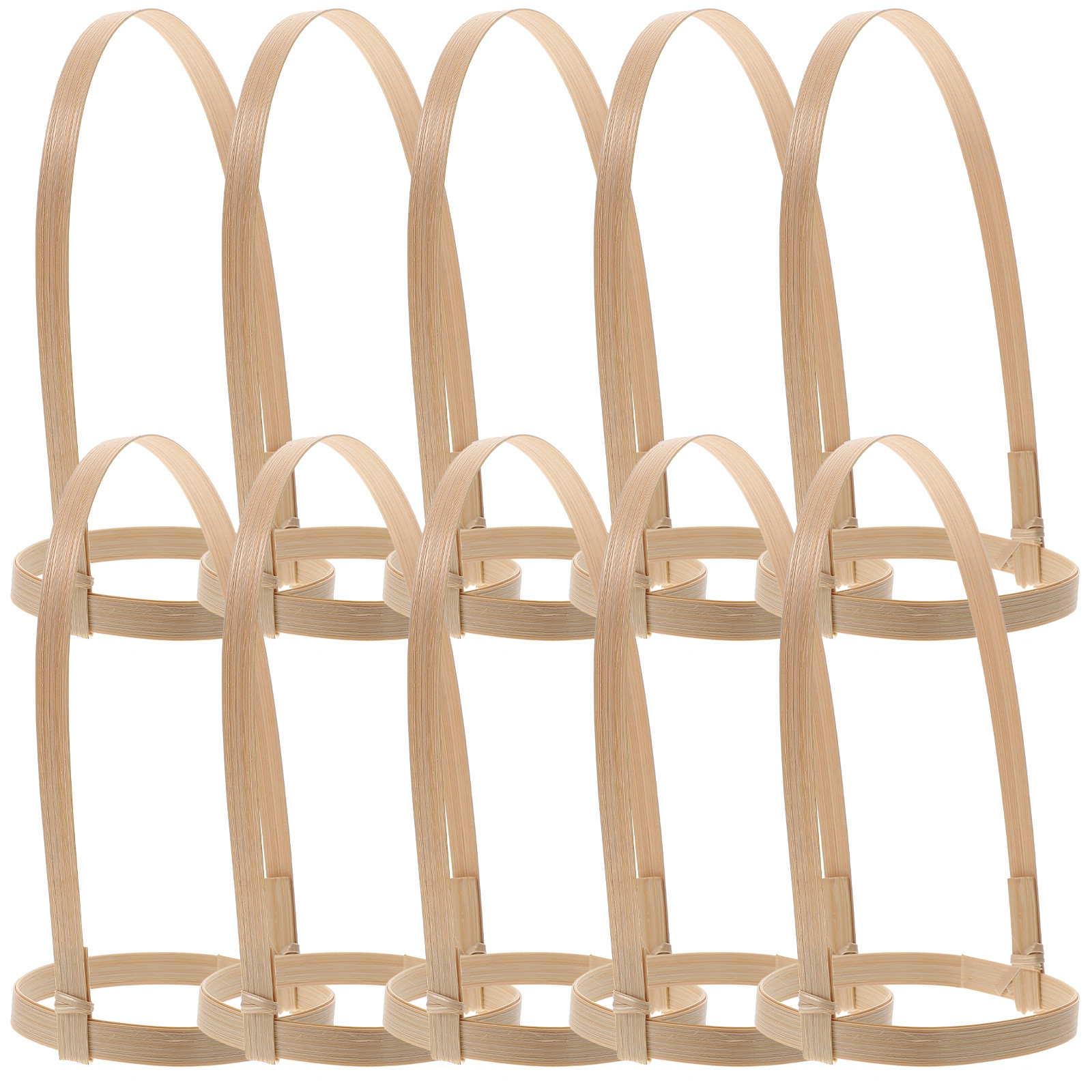 10Pcs Bamboo Drink Cup Carrier - Bamboo Tea Tray recensie en prijs