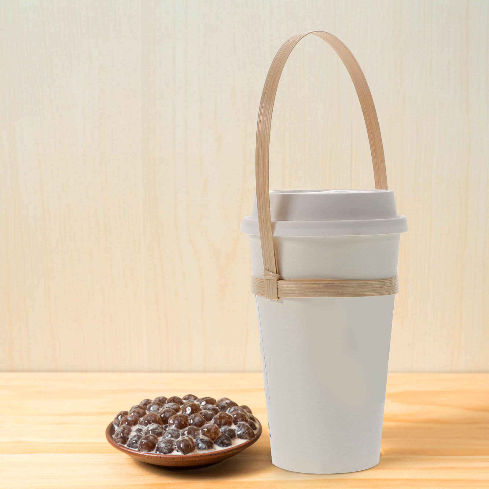 10Pcs Bamboo Drink Carrier Cof - Bamboo Tea Tray recensie en prijs