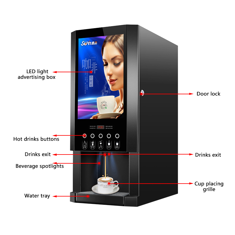 RTS E-30SW SUPIN Instant Coffe - Coffee Tea Vending Machine recensie en prijs