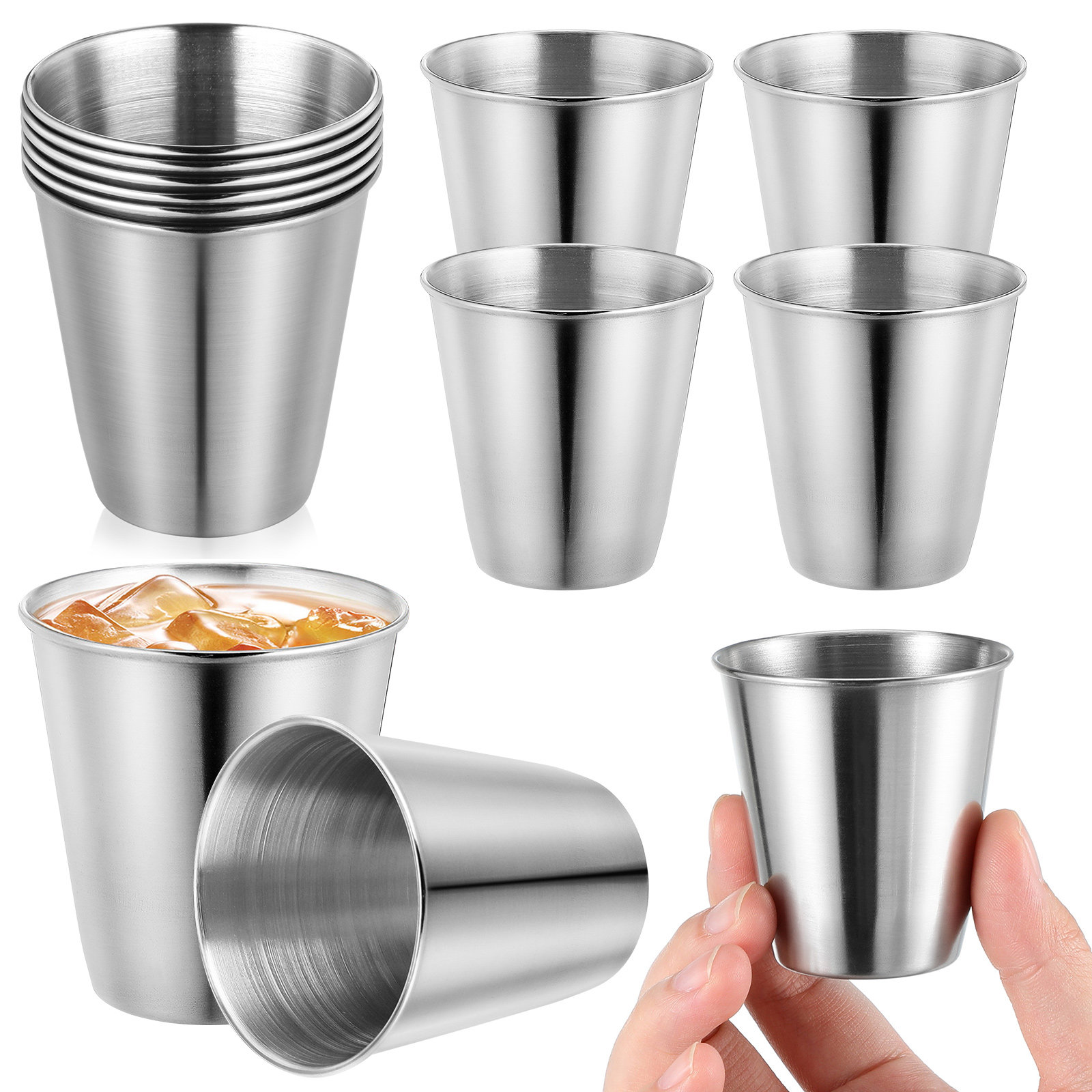 12Pcs Stainless Steel Shot Cup - Coffee Tea Vodka recensie en prijs