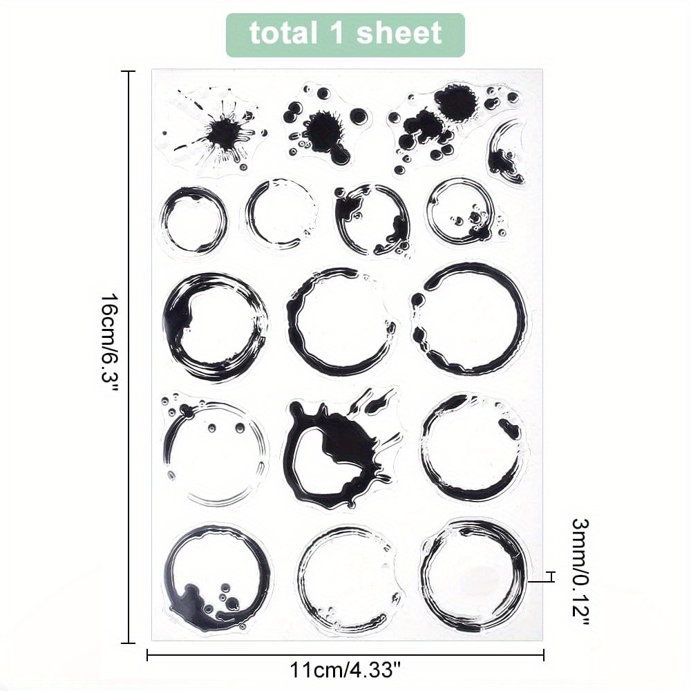Tea Stains Clear Stamp Coffee  - Coffee Tea Journal recensie en prijs