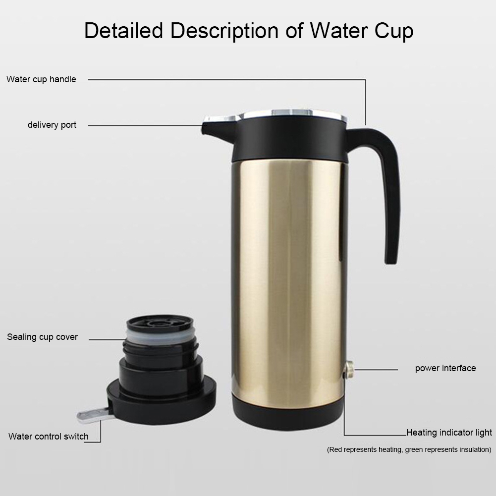 1200 ML Car Hot Kettle Portabl - Coffee Tea Water Heater recensie en prijs