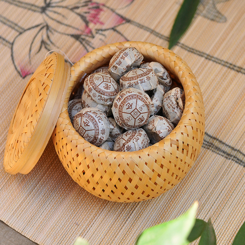 Bamboo woven small basket doub - Bamboo Tea Tray recensie en prijs