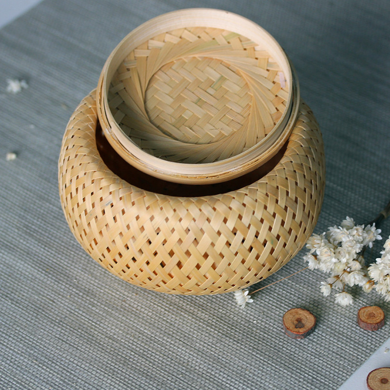 Bamboo woven small basket doub - Bamboo Tea Tray recensie en prijs