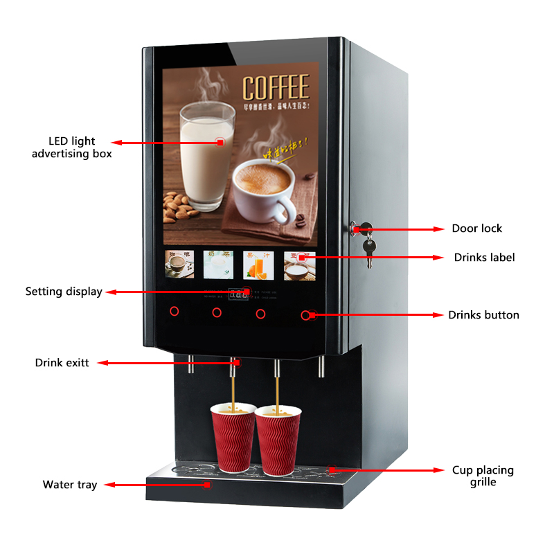 40S SUPIN Economical 4 Flavour - Coffee Tea Vending Machine recensie en prijs