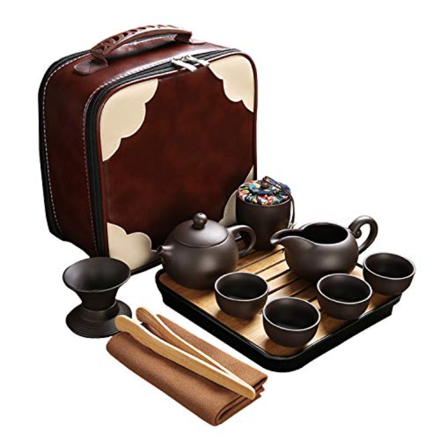 Travel Tea Sets 12 PACK Cerami - Bamboo Tea Tray recensie en prijs