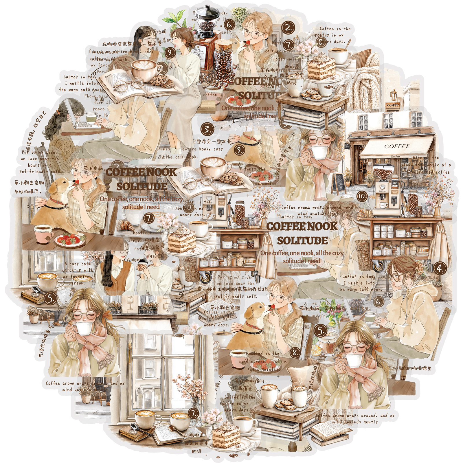 Etori Life 15Pcs Vintage After - Coffee Tea Journal recensie en prijs