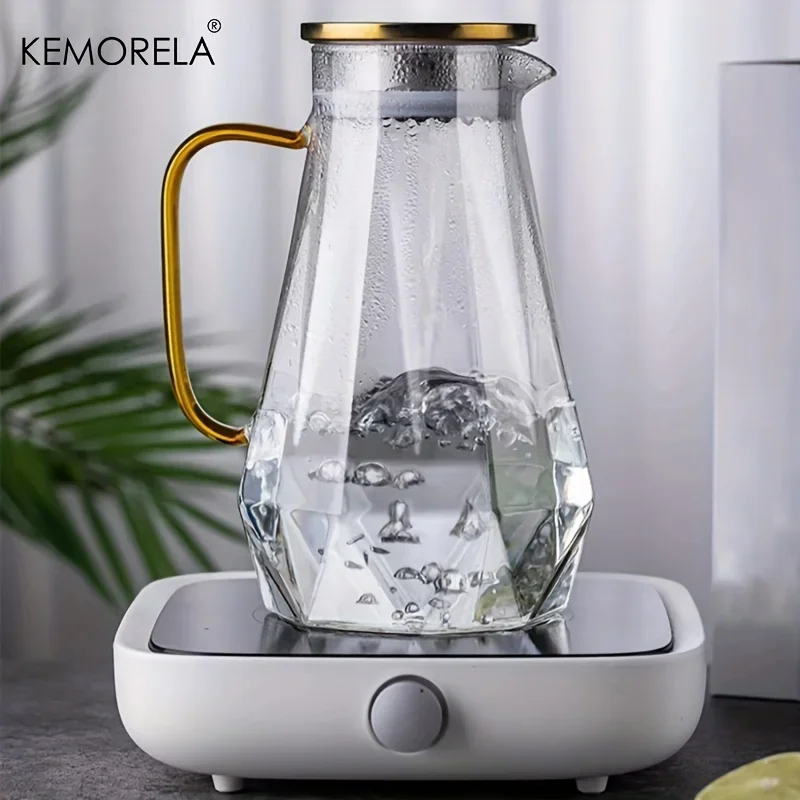 1PCS Diamond Texture Glass Tea - Coffee Tea Water Heater recensie en prijs