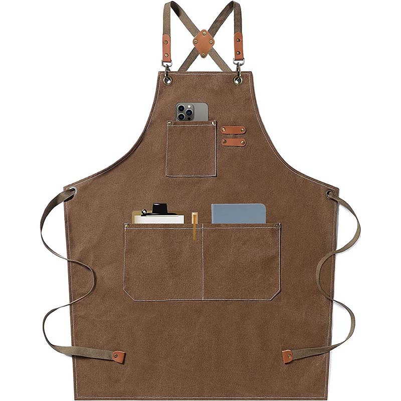 Canvas apron made of cotton su - Coffee Tea Garden recensie en prijs