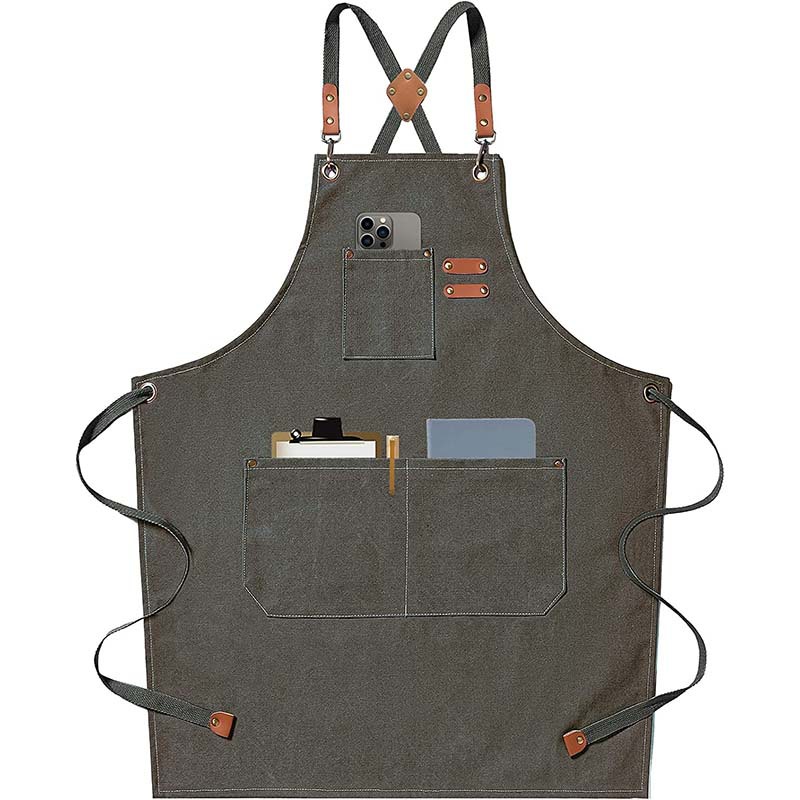 Canvas apron made of cotton su - Coffee Tea Garden recensie en prijs