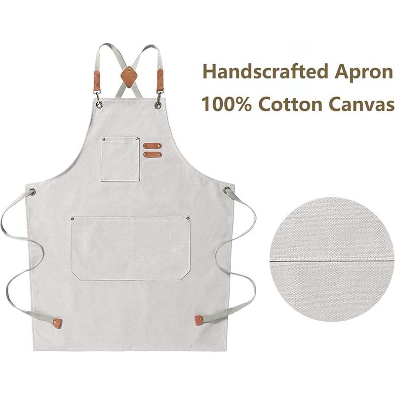 Canvas apron made of cotton su - Coffee Tea Garden recensie en prijs