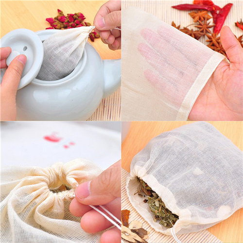 1pc/10Pcs Cotton Tea Bags Musl - Coffee Tea Garden recensie en prijs