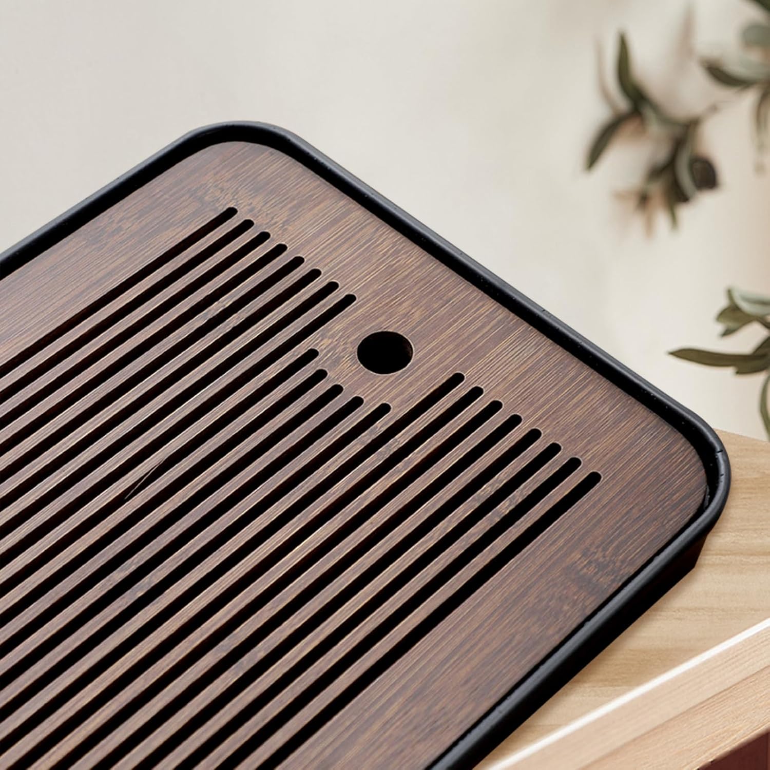 Natural Bamboo Tea Tray with H - Bamboo Tea Tray recensie en prijs