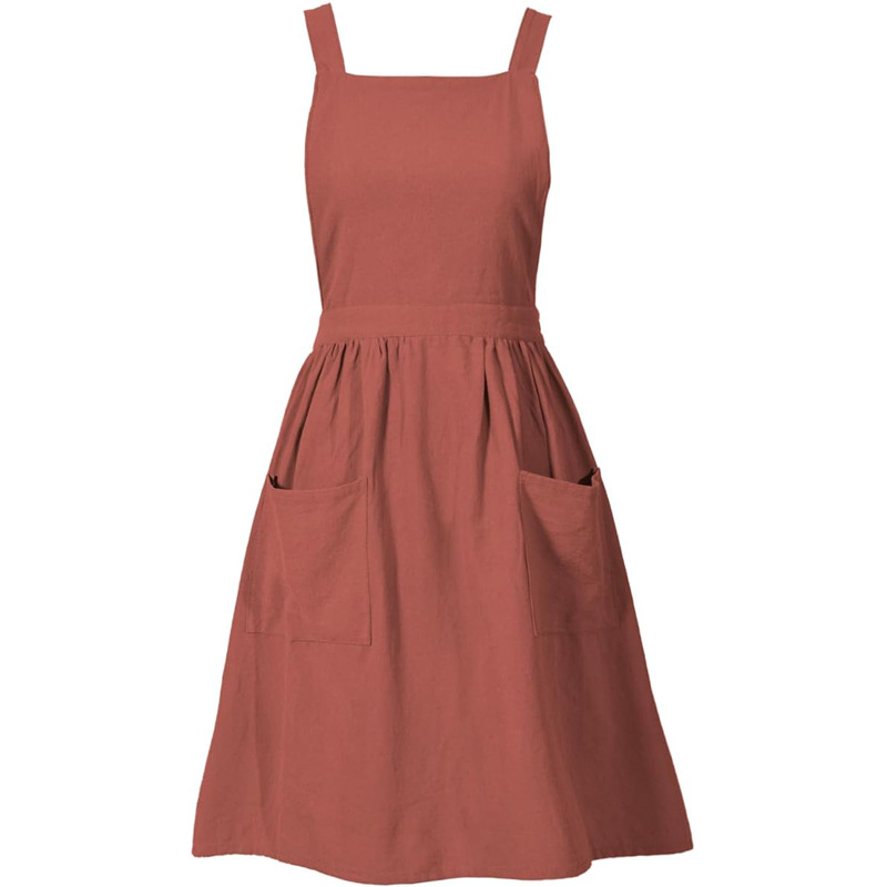 Canvas apron made of cotton su - Coffee Tea Garden recensie en prijs