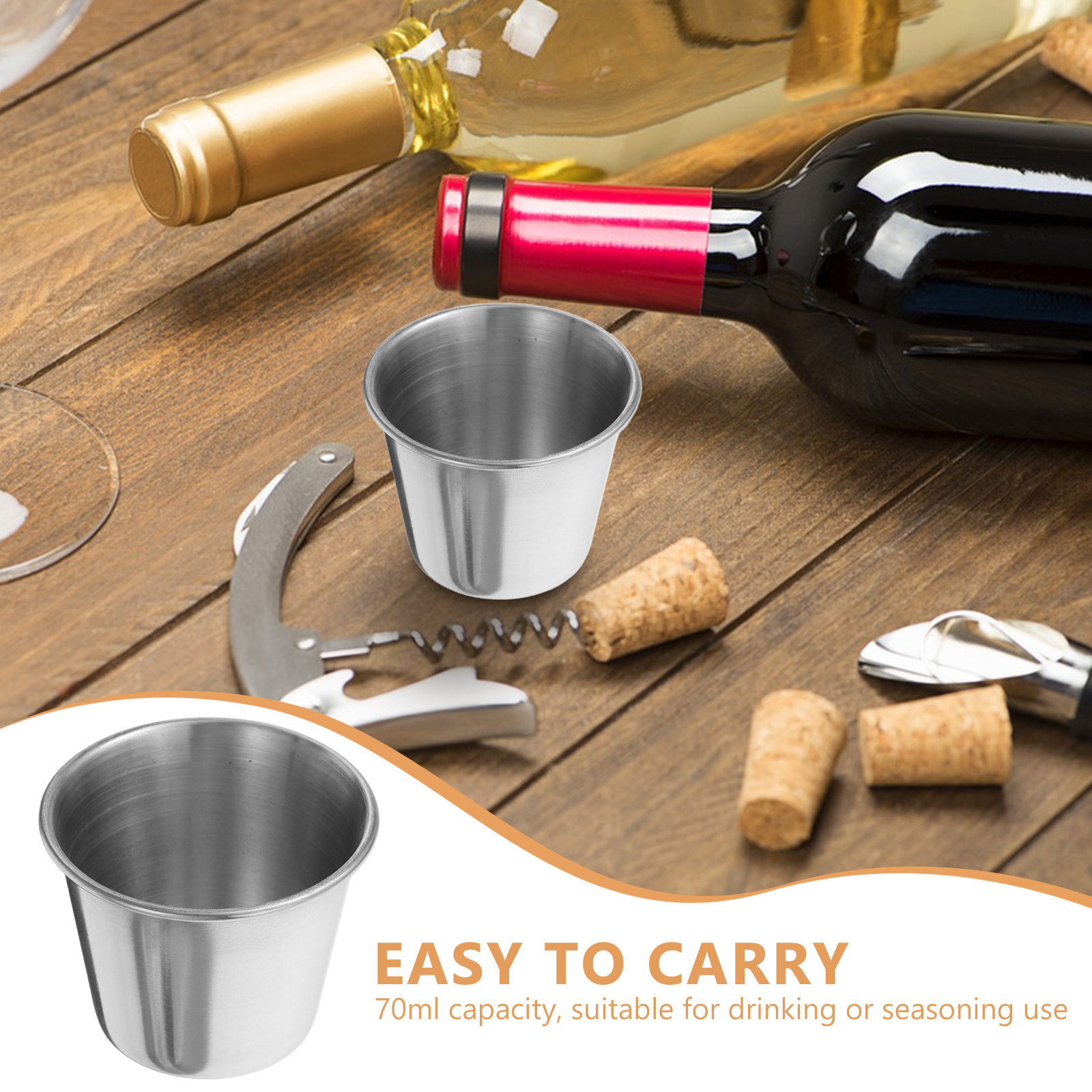 12Pcs Stainless Steel Liquor C - Coffee Tea Vodka recensie en prijs