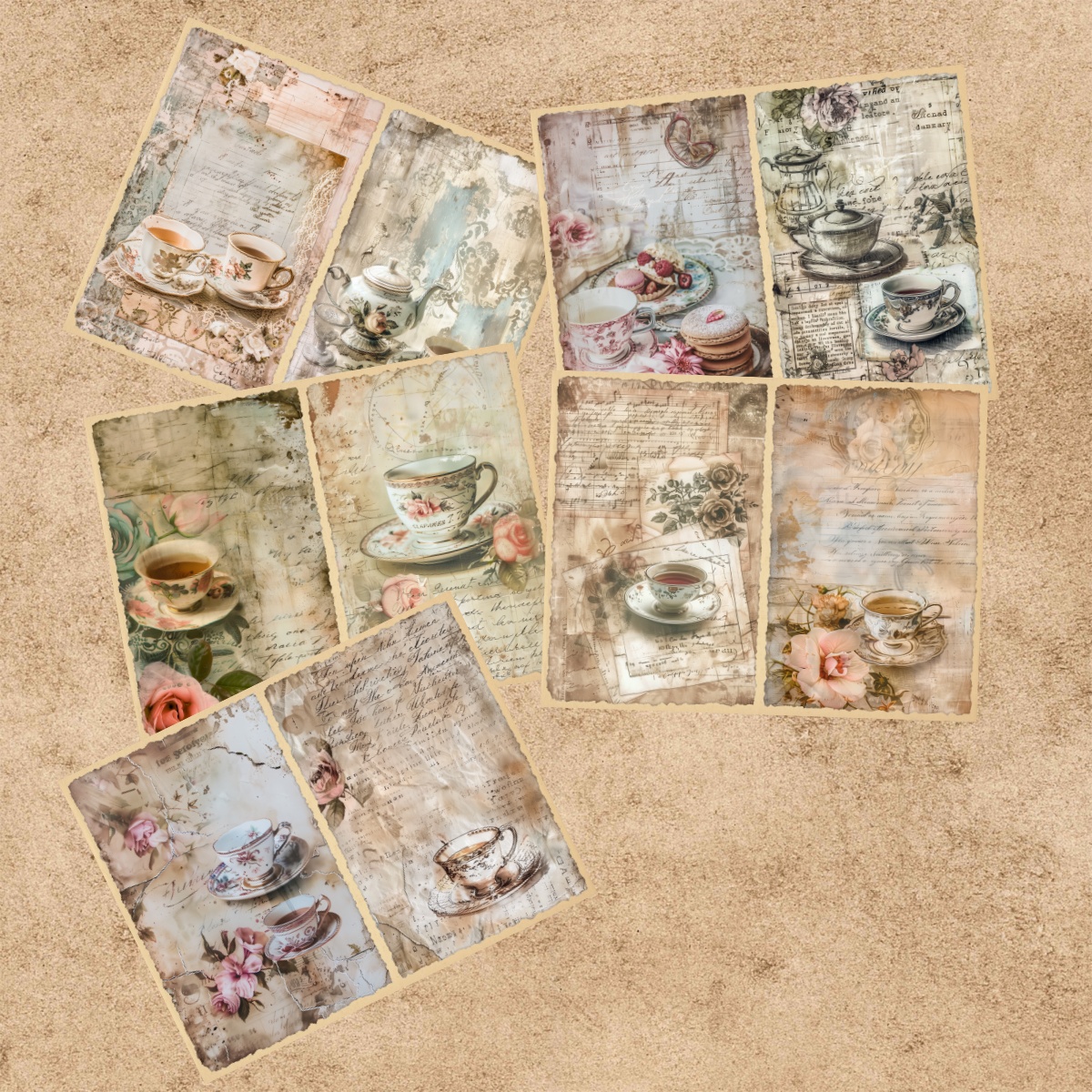 10 Sheets A5 Size Retro Word C - Coffee Tea Journal recensie en prijs